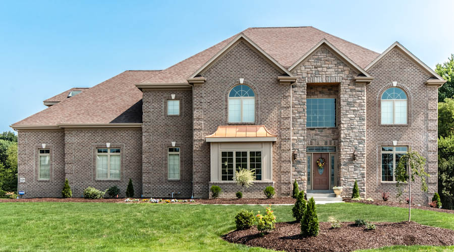 Becker Construction crew completing a full roof replacement on a Northeast Pennsylvania residential home